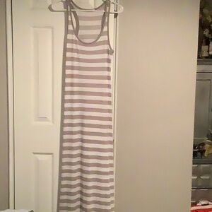 Striped Sleeveless Maxi Dress